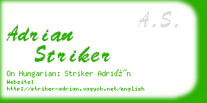 adrian striker business card